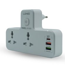 Power Socket With 2 Power Socket 3 USB Port